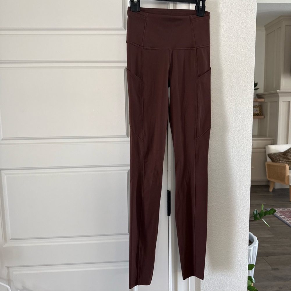 Lululemon Fast Free High-Rise Tight 28" Leggings in Brown Earth Size 2 NWOT - Picture 4 of 14